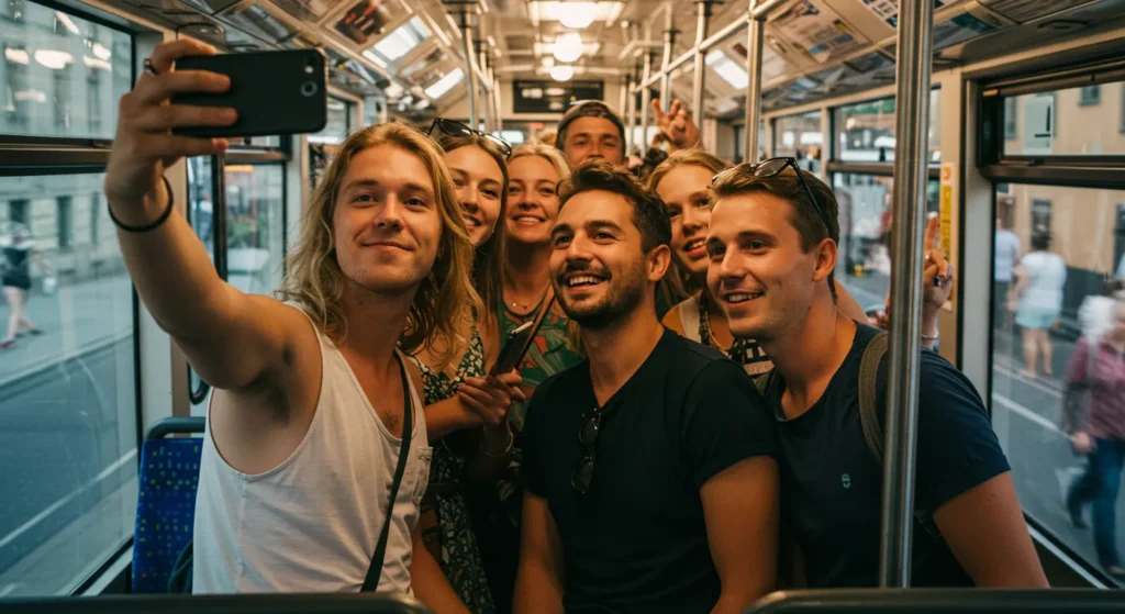 Summerburst Festival 2025: The Ultimate Guide to Sweden's Biggest Music Celebration in Stockholm & Gothenburg - festival goers taking the bus